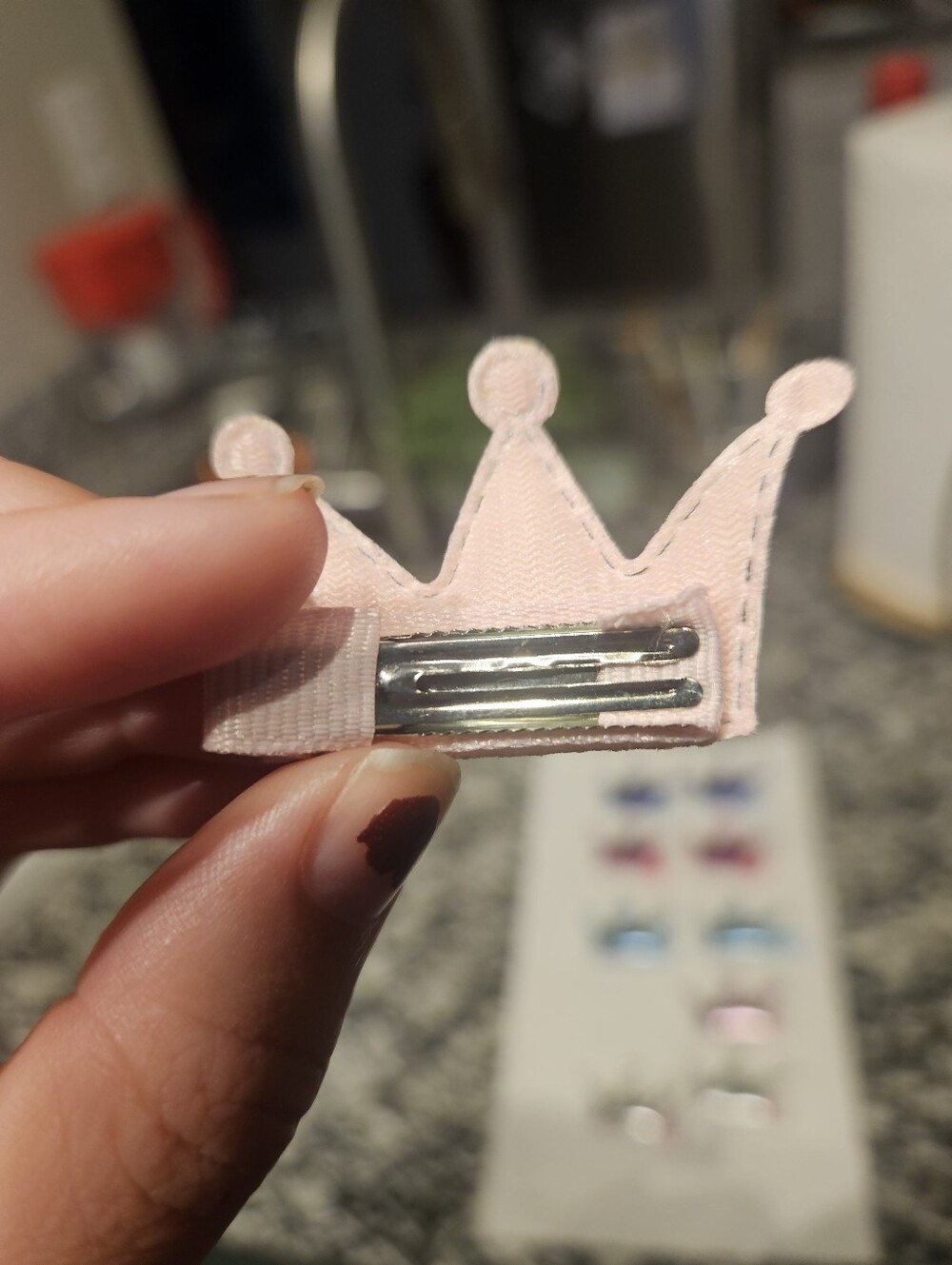 Mini Crown Hair Clips Set Of Ten - Picture 6 of 6